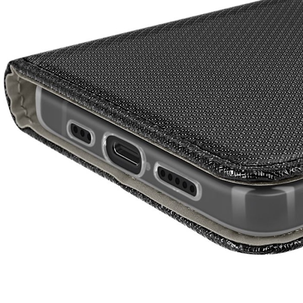 iPhone 16e kotelo Magneettinen Korttipidike Musta Svart