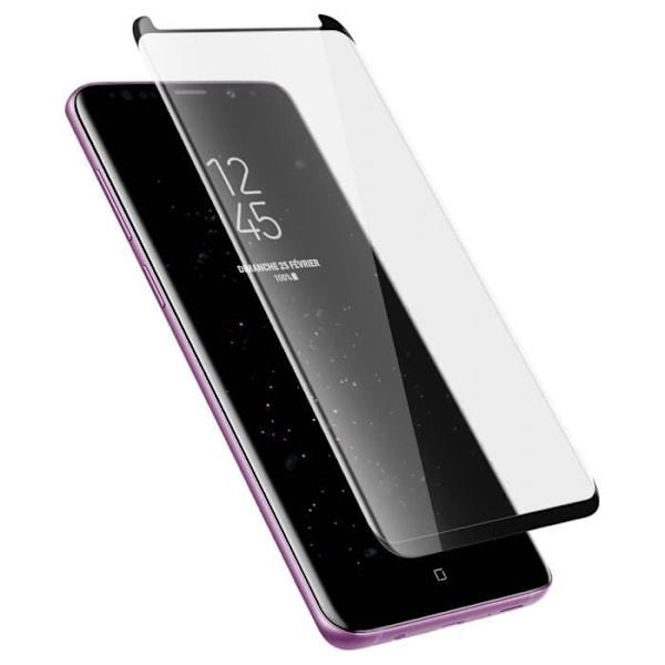 Suojakalvo - AVIZAR - Galaxy S9 Plus - Karkaistu lasi - Iskunkestävä - Naarmuuntumaton Svart