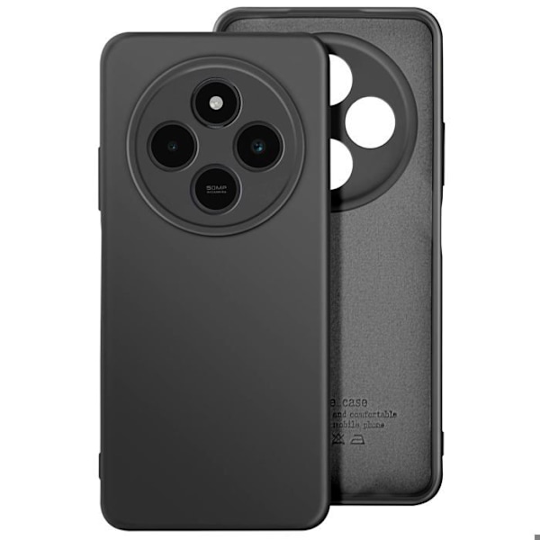 Coque til Xiaomi Redmi 14C Semi-stiv Soft-touch Anti-fingeraftryk Sort Svart