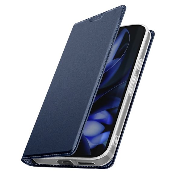 Étui til Google Pixel 9a Satin Effekt Kortholder Video Støtte Dux Ducis Mørkeblå Blå