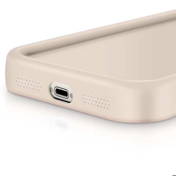 Mobilskal för iPhone SE 2022 / 2020, 8 / 7 Silikon Med Förhöjda Kanter Beige Beige