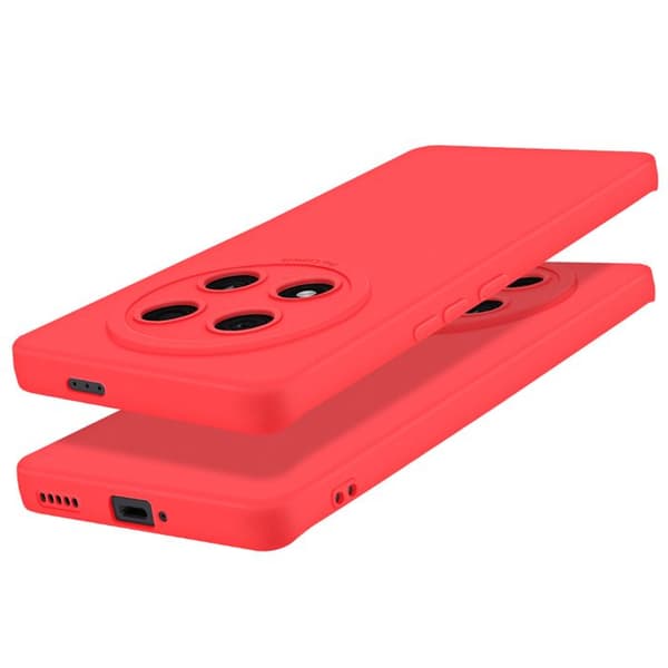 Coque - Honor - Magic 7 Lite - Silikone Blød - Anti-ridser - Beskyttet Kamerablok Röd