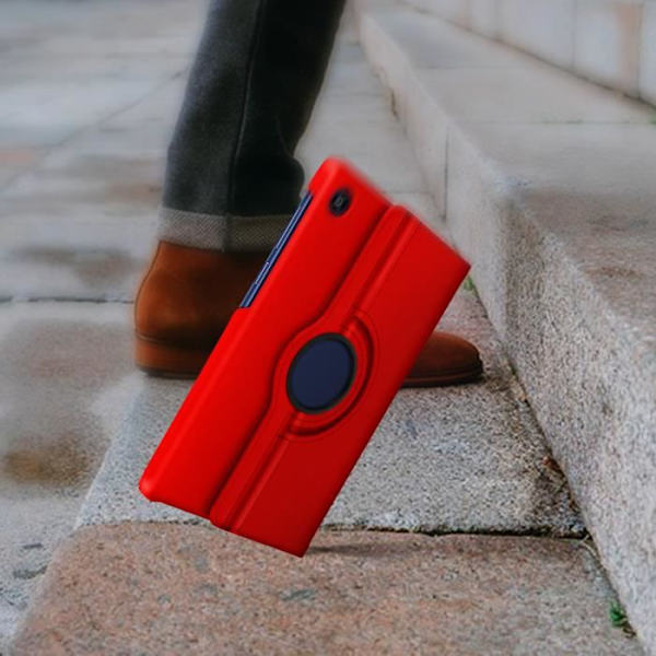 Etui - AVIZAR - Huawei MatePad T8 - Helhetsfodral - 360° Rotationsstöd - Röd Röd