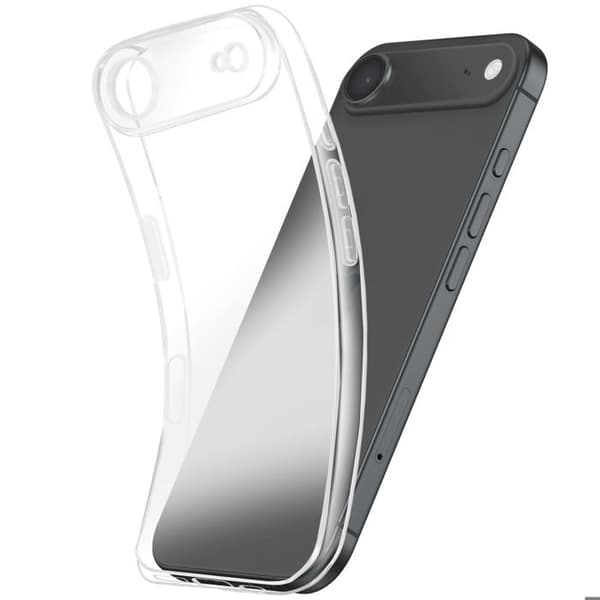 Coque - AVIZAR - iPhone 17 Air - Mjuk silikon - Transparent - Optimal skydd Vit