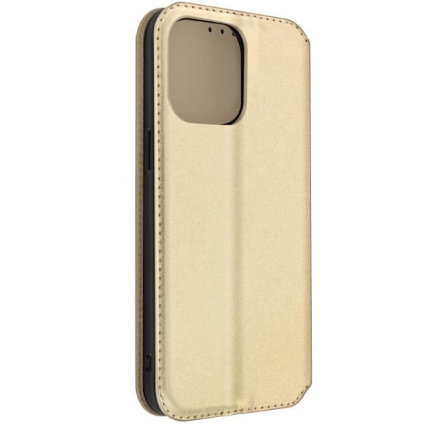 AVIZAR iPhone 14 Pro Max folio cover - Kortholder klap - Video support funktion - Gul gyllene