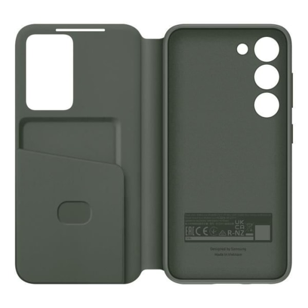 Cover til Galaxy S23 Plus Clear View Window Cover Orginal Khaki