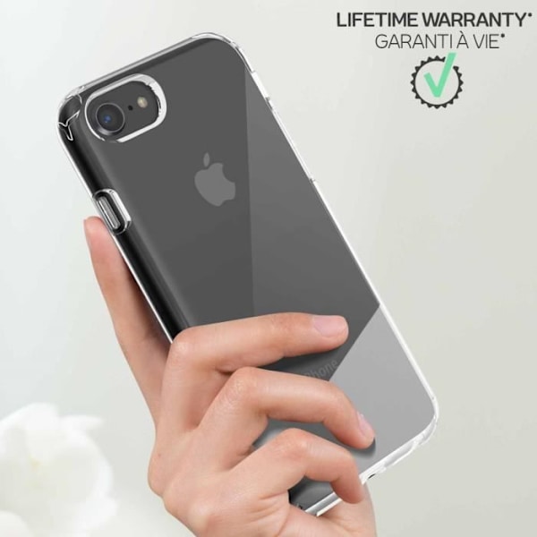 Fodral för iPhone SE 2022, SE 2020, 8, 7, 6s och 6 Force Fodral Pure Transparent Vit
