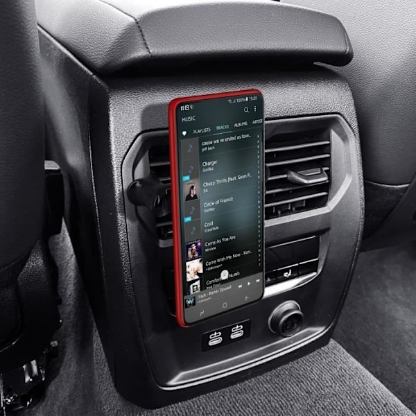 Autoteline - AKASHI - Magneettinen - Pyöreä tuuletusritilä - Musta - Älypuhelin ja GPS yhteensopiva Svart