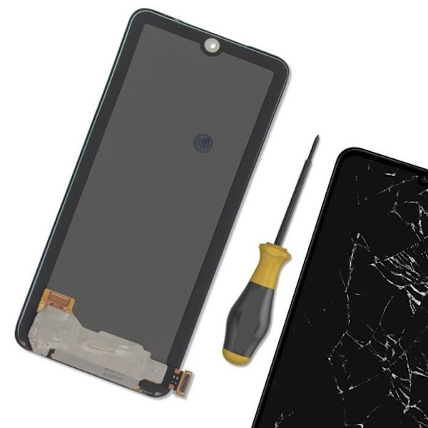 LCD-näyttö ja kosketuslasi Xiaomi Redmi Note 10:lle ja 10s Relife Blackille Svart