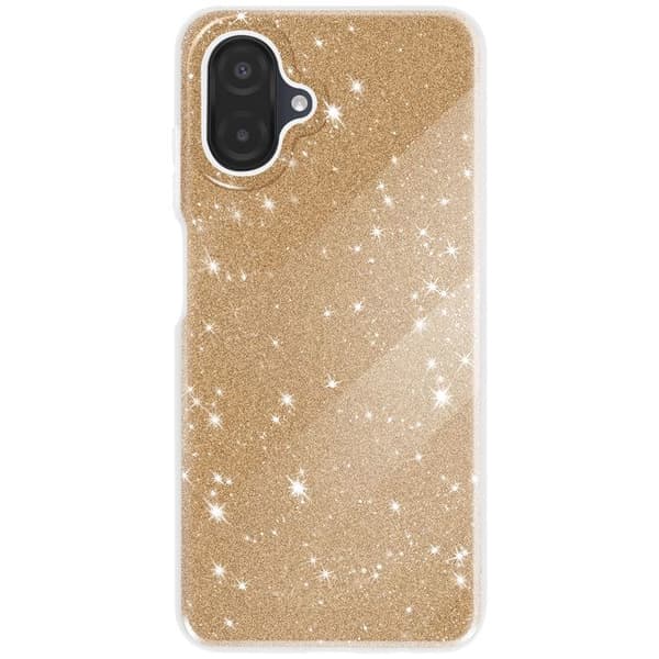 Cover - UNDERRETTE - Galaxy A07 - To-materiale - Glitrende Guld - Elegant Beskyttelse Gul