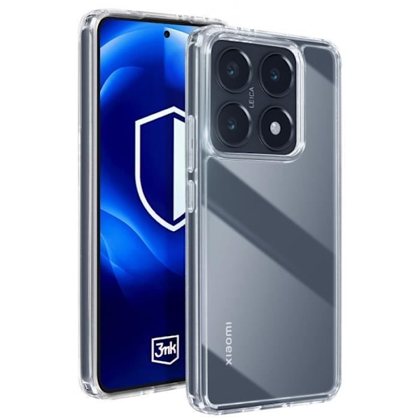Xiaomi 14T: Kestävä, kohotetut reunat, 3mk, Läpinäkyvä Transparent