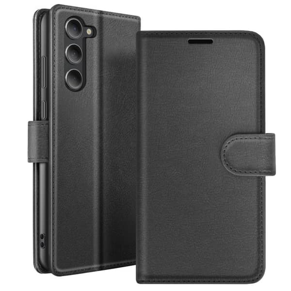 Pungetui - ZANAÉ - Galaxy S23 Plus - Sort - Video Støtte - Magnetisk Klap Svart