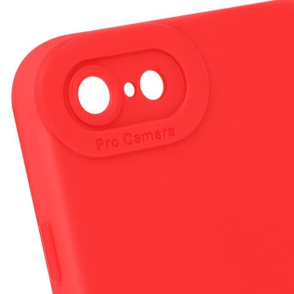 Coque til iPhone 7/8/SE 2020/SE 2022 - AVIZAR - Silikone - Rød - Semi-rigid - Soft-touch Röd
