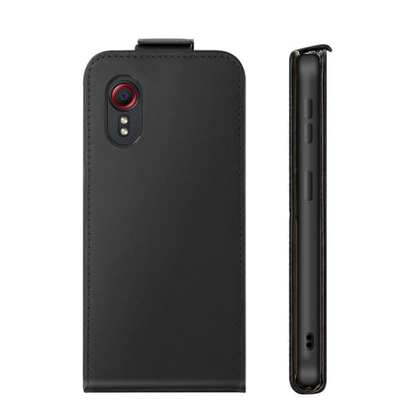 Vertikal Magnetisk Klapetui til Galaxy Xcover 5 med Kortlomme Sort