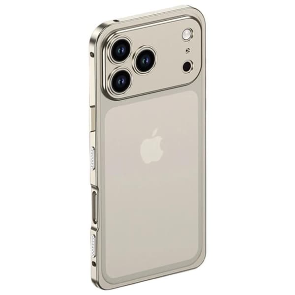 Skydd Design för iPhone 18 Pro Max Stötsäker med Inbyggt Kameraskydd Grå Grå
