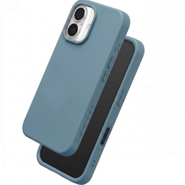 iPhone 16 Kuori SolidX Soft Touch Iskunkestävä Rhinoshield Sininen Blå