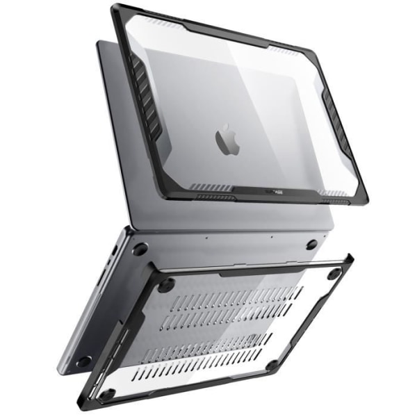 Bumper Case til MacBook Pro 16" 2023, 2022 og 2021 - SUPCASE - Unicorn Beetle - Stødsikker - Gennemsigtig sort Transparent