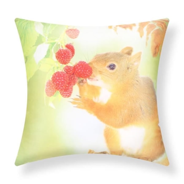 2 kpl Tyynynpäällisiä 40x40 cm Oravakuviolla Flerfärgad