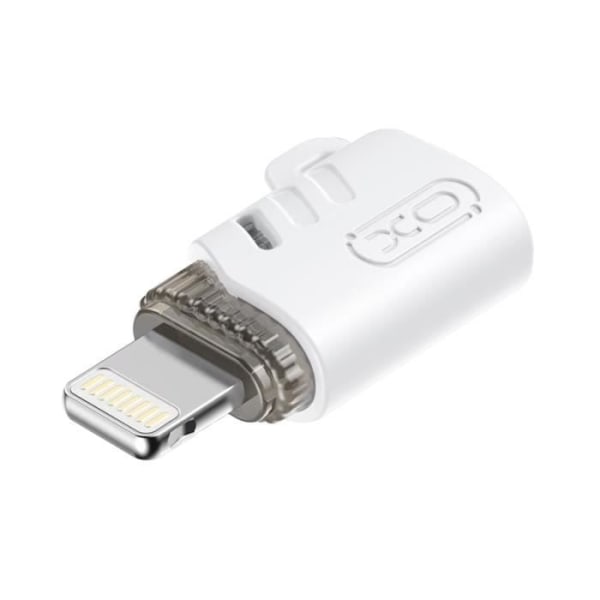 Ultrakompakt XO White Micro-USB Hun til Lightning Male OTG-adapter