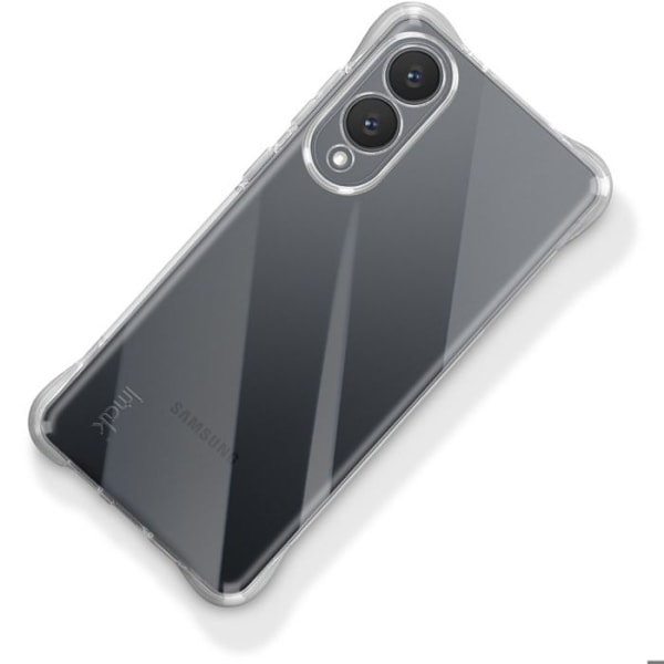 Coque til Samsung Galaxy S25 Edge Silikone Stødabsorberende Bumper iMak Transparent Vit