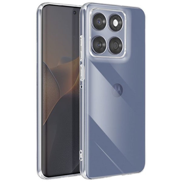 Coque för Motorola Edge 60 Fusion och Edge 60 Silikon Mjuk Transparent Vit