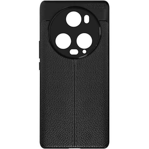 Etui til Honor Magic 5 Pro - AVIZAR - Fleksibel gel silikone - Sort - Lædereffekt - Trekantmønster Svart