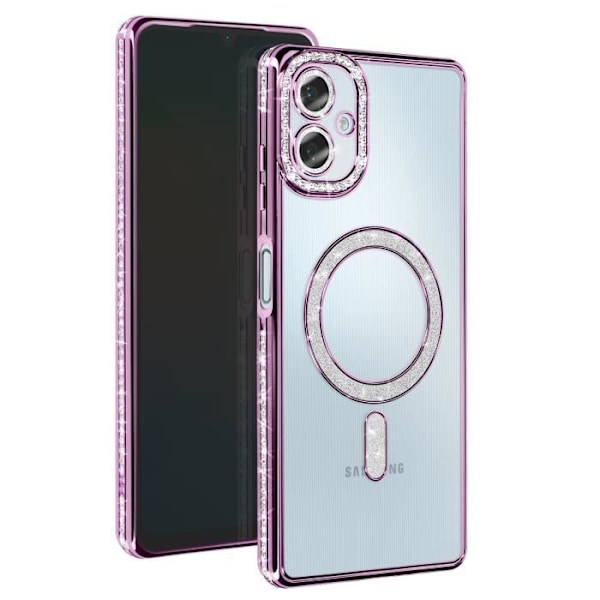 Coque Diamant för Samsung Galaxy A06 MagSafe Kontur Strass Lila Lila