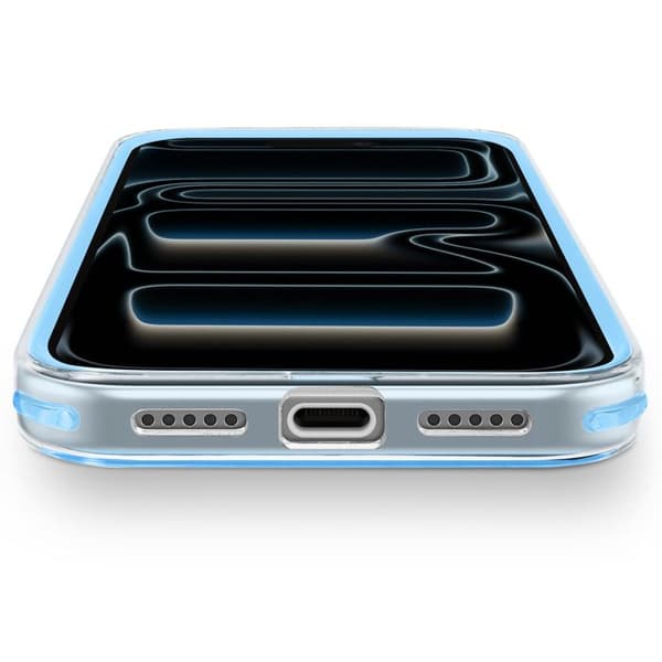 Cover til iPhone 17 Pro Max - AVIZAR - Forstærket - Skridsikker - Tekstureret - Lys blå Blå