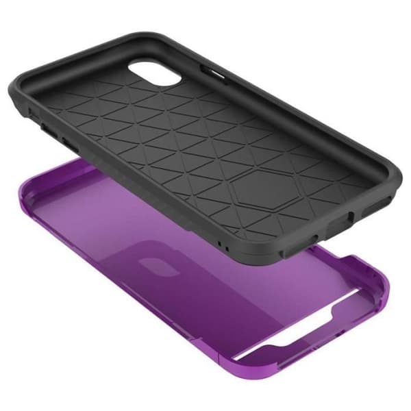 Zizo Hybrid Coque Star Diamond til iPhone X (lilla/sort) - 0888488284385