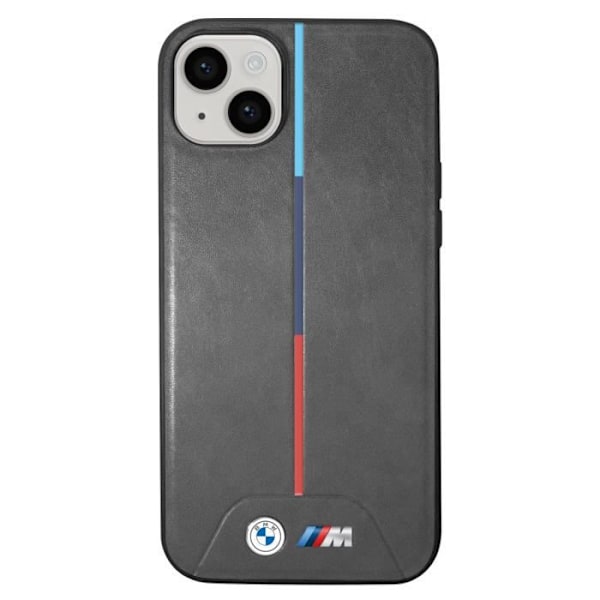 Kotelo iPhone 14 M Sport Iskunkestävälle ohut ja tyylikäs tikattu design BMW Black Svart