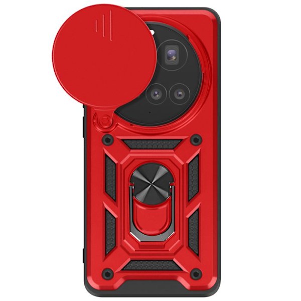 Coque för Xiaomi 15 Ultra med Stöd Ring och Kamera Skydd Mayaxess Röd Röd