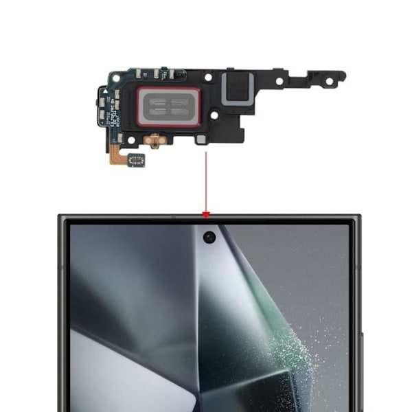 Sisäinen kaiutin Samsung Galaxy S24 Ultralle ja Samsung NFC antennille Musta Svart