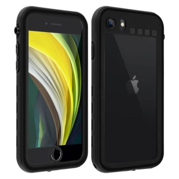 Coque - REDPEPPER - iPhone SE 2020 / 8 / 7 - Vandtæt - Stødresistent - Indbygget skærmbeskyttelse Svart
