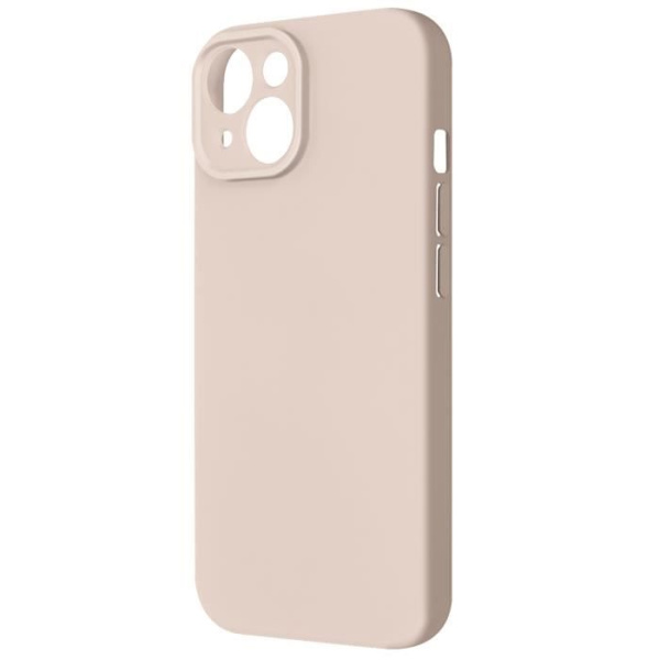 Silikonfodral till iPhone 15 - AVIZAR - Sweet Series - Blekrosa - Skyddat kamerablock - Soft Touch Puderrosa