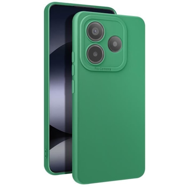 Skal för Xiaomi Redmi Note 14 5G Silikon Mjuk Kamera Blockerad Grön Grön