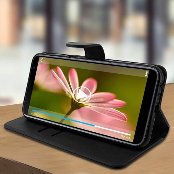 Smartphonefodral - Samsung - Galaxy J6 Plus - Svart - Flexibelt - Magnetiskt Svart