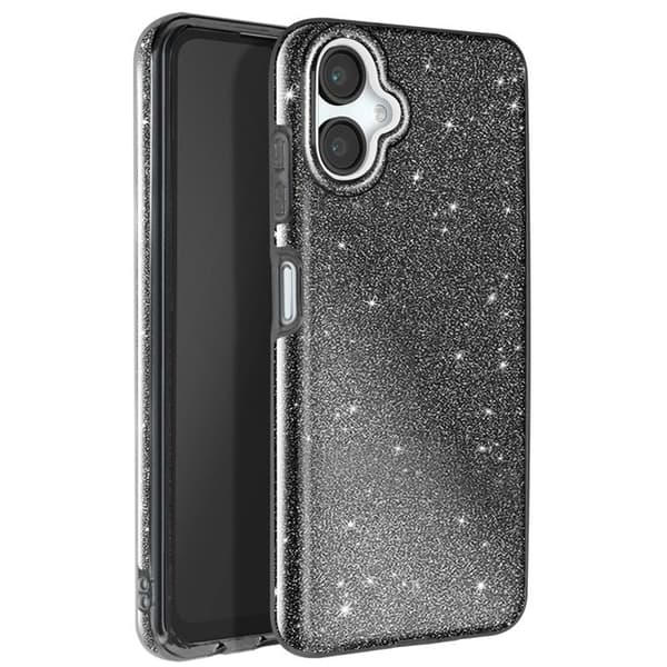 Coque - Samsung Galaxy A06 - Pailletter - Stødabsorberende - Glitrende Sort Svart