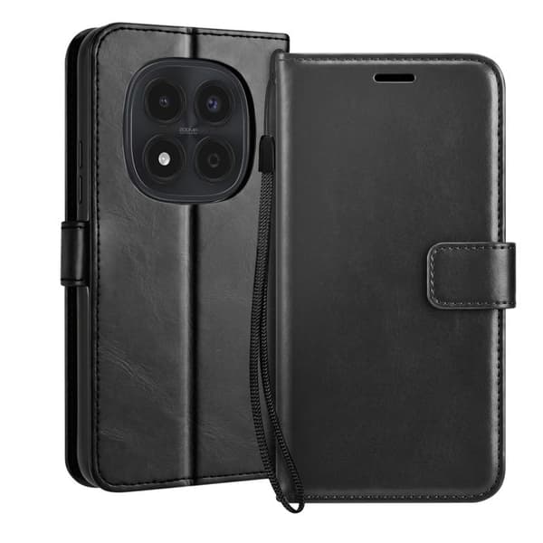Pungetui til Redmi Note 15 Pro 4G med håndledsrem og standfunktion Mayaxess Sort Svart