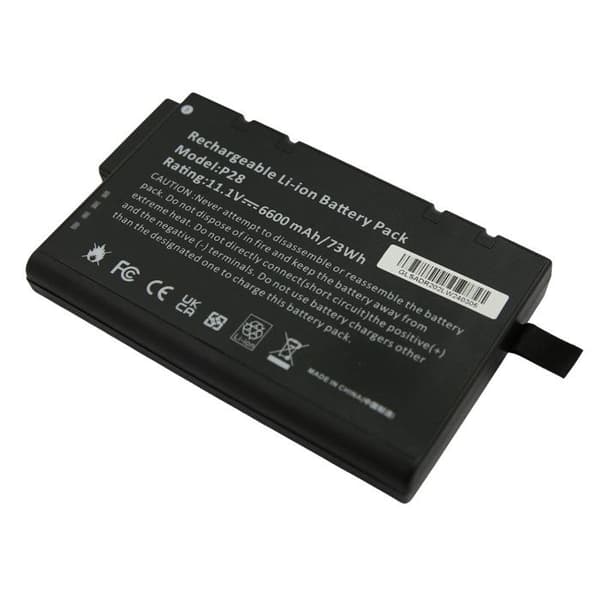 Li-Ion batteri - AVIZAR - DR202 - 11.1V - 6.6A - 73W Sort Svart