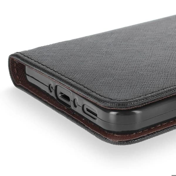 Etui til Samsung Galaxy A36 - Fancy - Sort - Fuld beskyttelse - Støttefunktion - Magnetisk flap Svart