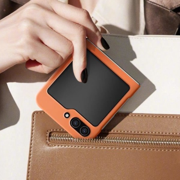 MagSafe Fodral för Samsung Galaxy Z Flip 5 Hard Slim Design Orange
