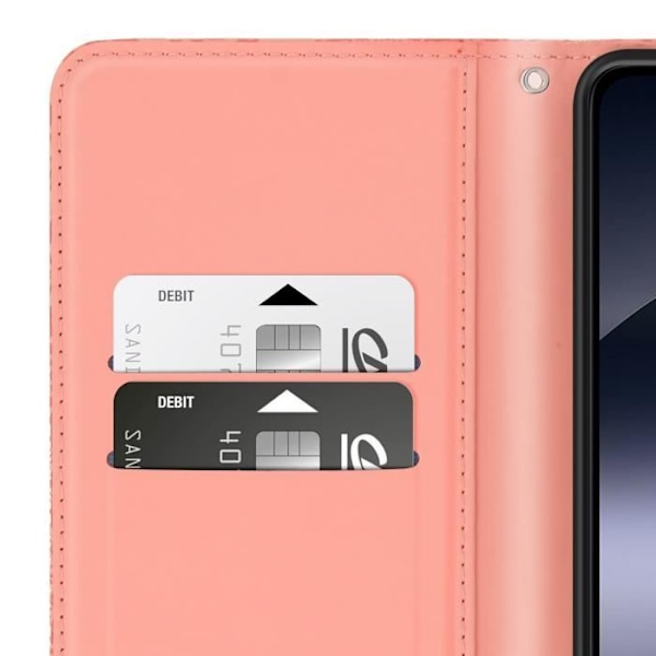 Ärende för Xiaomi Redmi Note 14 5G Mandala Blommor Plånbok Stöd Rosa Rosa
