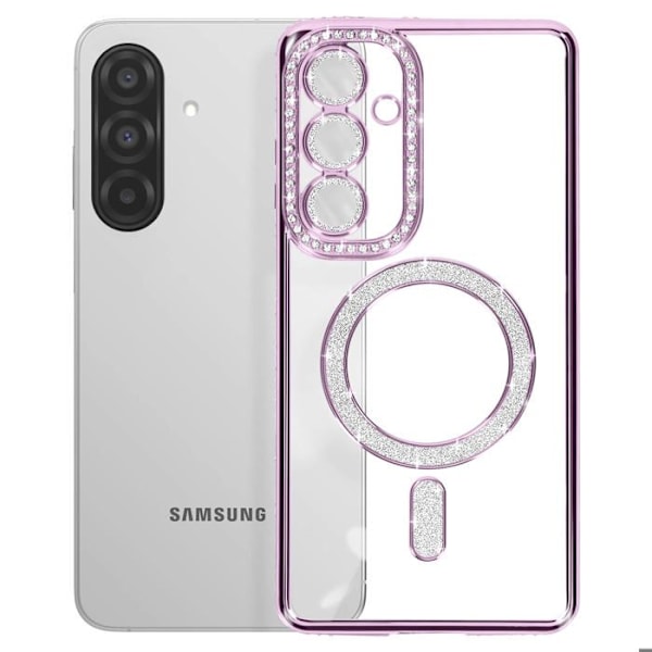 Coque Diamant för Samsung Galaxy A26 MagSafe Kontur Strass Lila Lila