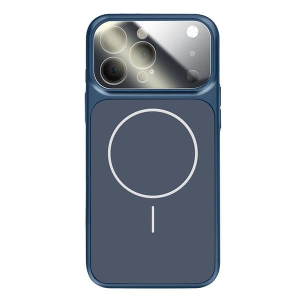 Cover til iPhone 13 Pro Max Kompatibel med MagSafe Mat AG Glas Mørkeblå Blå