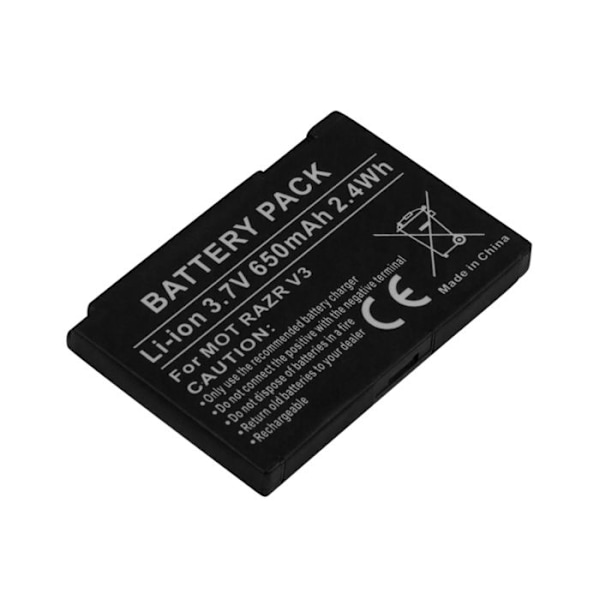 Vaihtobatteri Motorola KRZR V3 Li-ion 3,7V 650mAh 2,4Wh