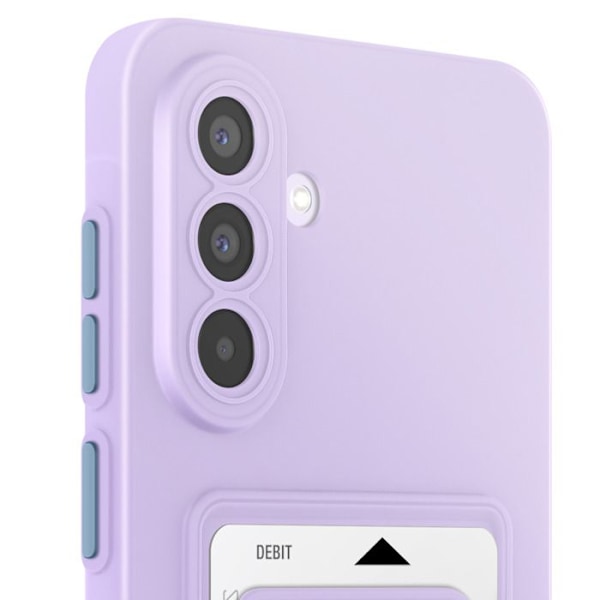 Skydd för Samsung Galaxy A36 Kortfack Mjuk Anti-fläckar Lavendel Lila