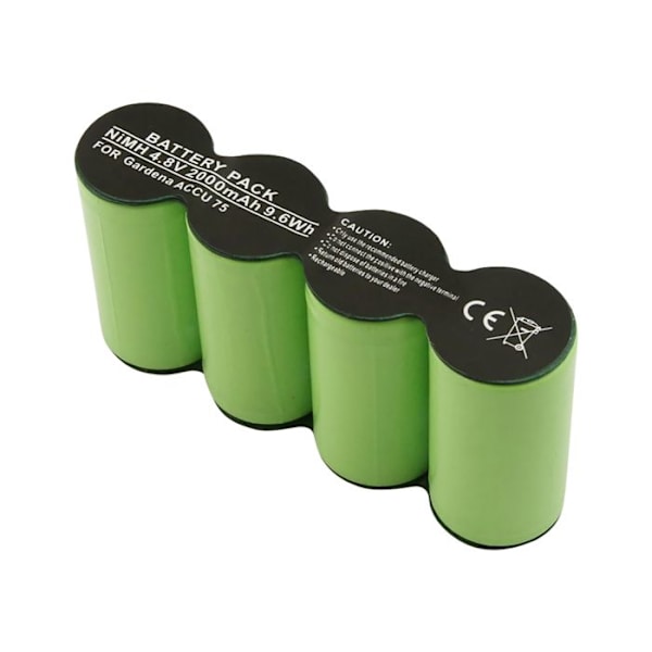 Batteri för Gardena ACCU 75 Ni-MH 4.8V 2000mAh 9.6Wh gräsklippare