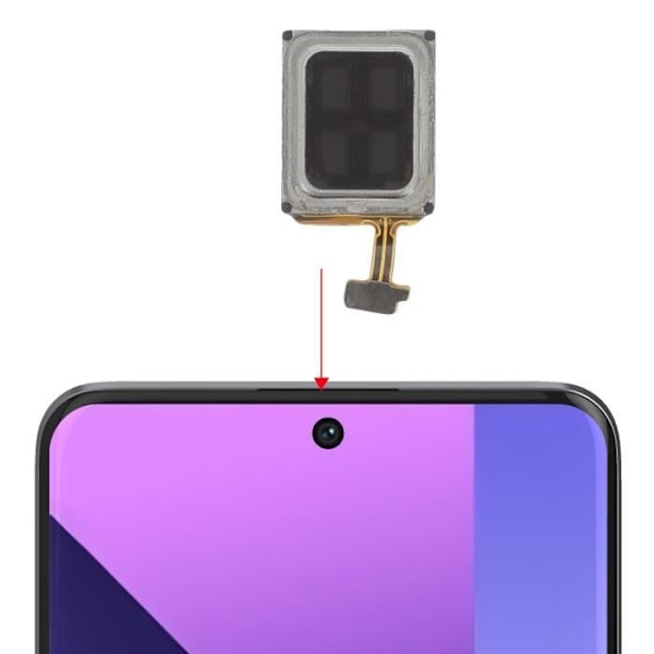 AVIZAR sisäinen kaiutin Xiaomi Redmi Note 13 Pro Plus Black -puhelimeen - Korkealaatuinen varaosa Svart