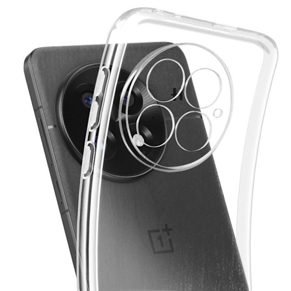 Coque - OnePlus 13 - Flexibelt silikon - Transparent - Stötsäker Vit