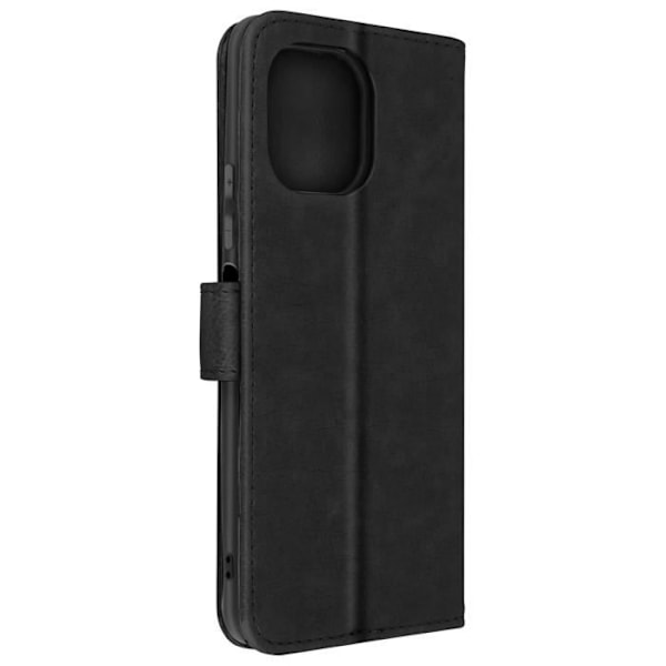 Beskyttelsesmuffe - AVIZAR - Xiaomi Mi 11 Lite - Sort - Kortholderfunktion - Video-støtte Svart